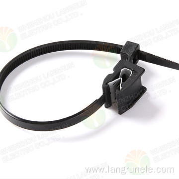 1-Piece Type Cable Tie with Edge Clip 082653